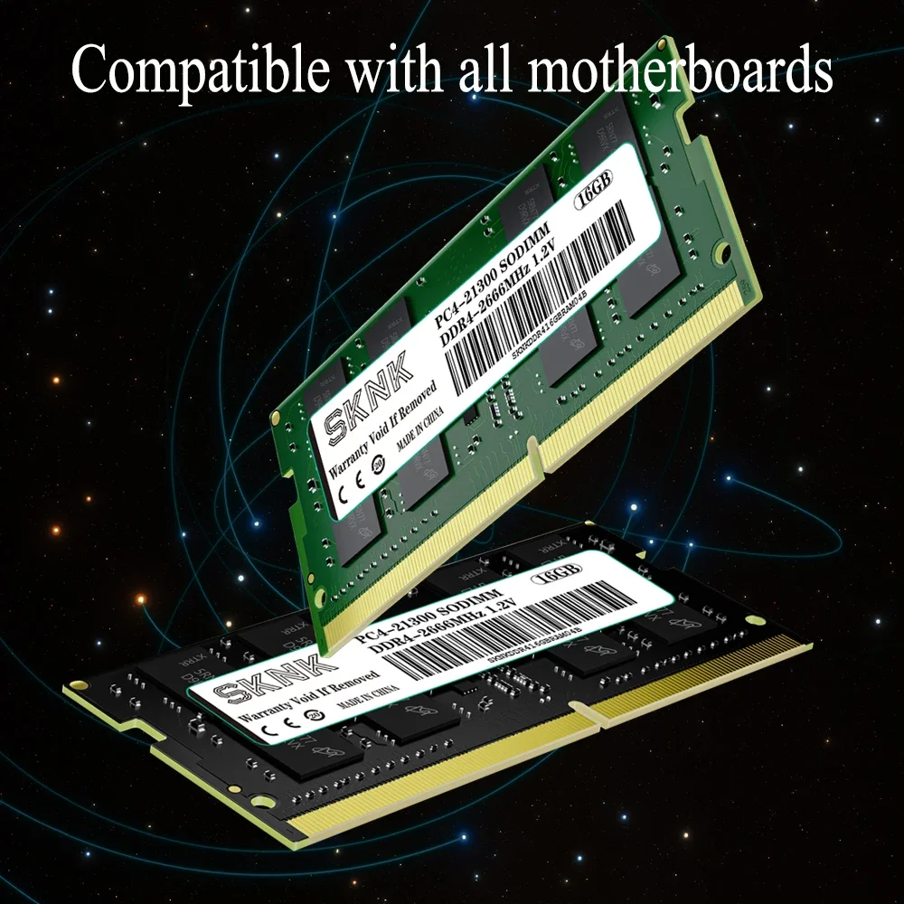 1/2Pcs Laptop RAM DDR4 8GB 16GB 4GB 2133MHZ Memoria 1.2V 260pin 3200MHz 2666MHz 2400MHz PC4-19200S Notebook Sodimm Memory