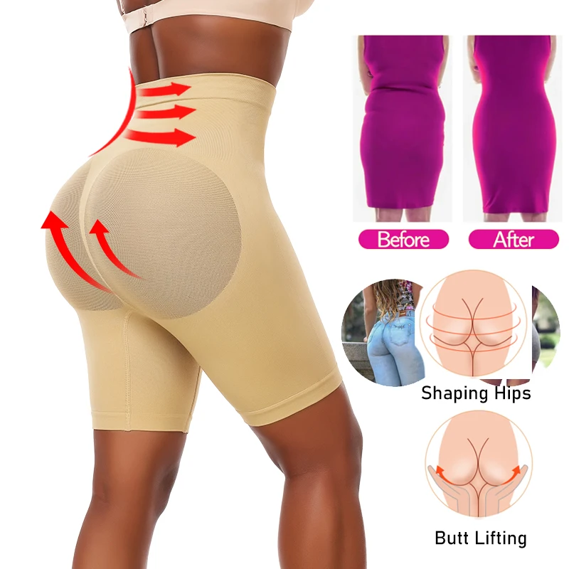 High Waisted Butt Lifter Slimming Shapers Corset Waist Trainer Plus Size Body Shapewear Weight Loss Underwear Control Panties