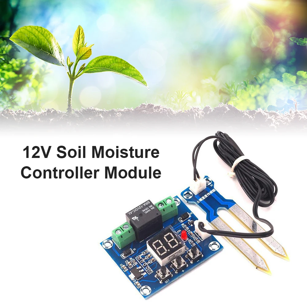 Irrigation System Automatic Detector Soil Humidity Sensor Controller Irrigation System Automatic Watering Module 12V