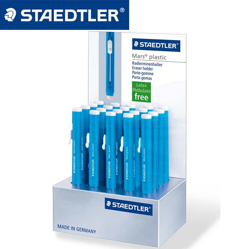 1pc Staedtler Mars Plastic 528 25 Automatic Pen Eraser Replaceable Core Sliding Push Writing Painting Office and School Supplies