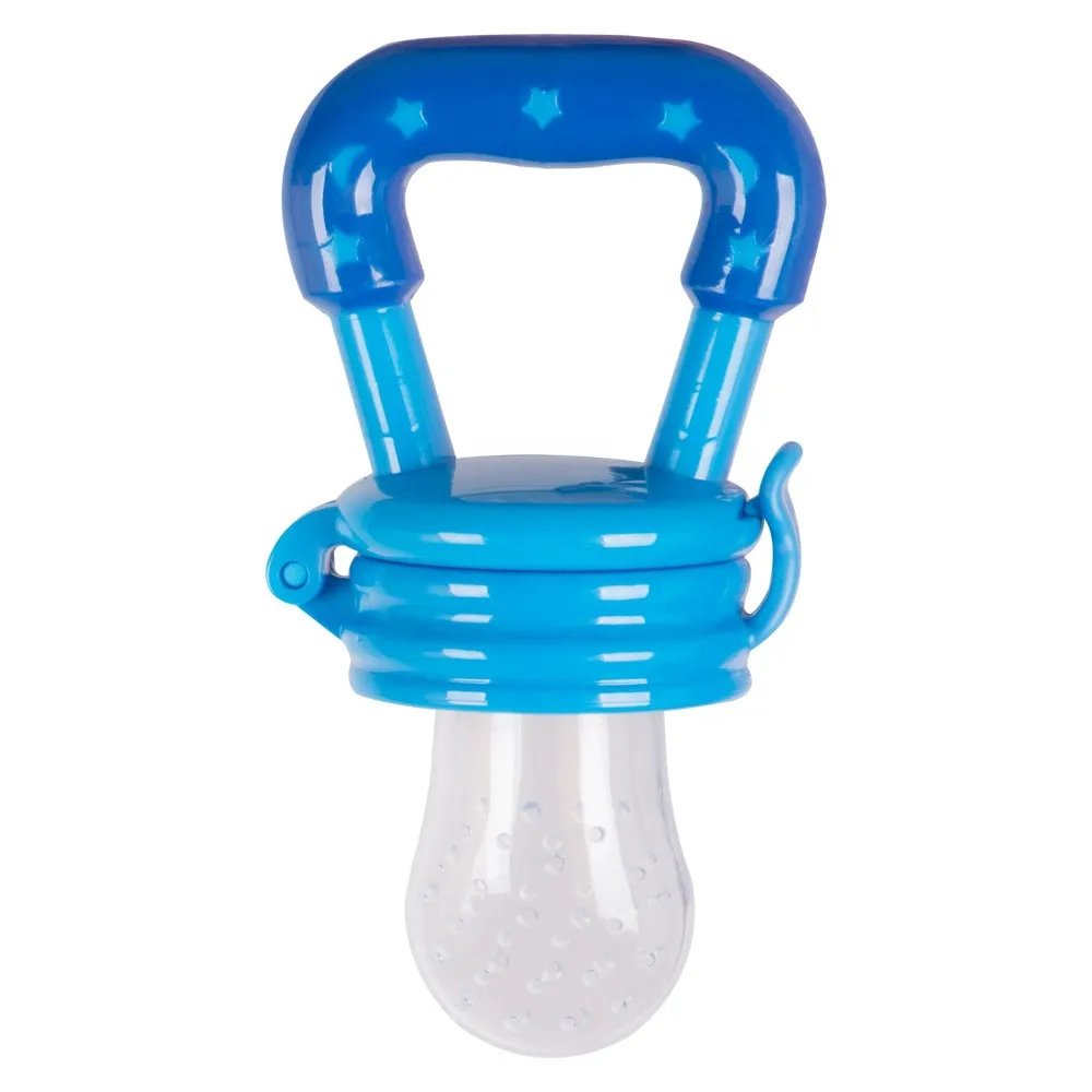 Blue Color Silicone Fruit Pacifier & Teether