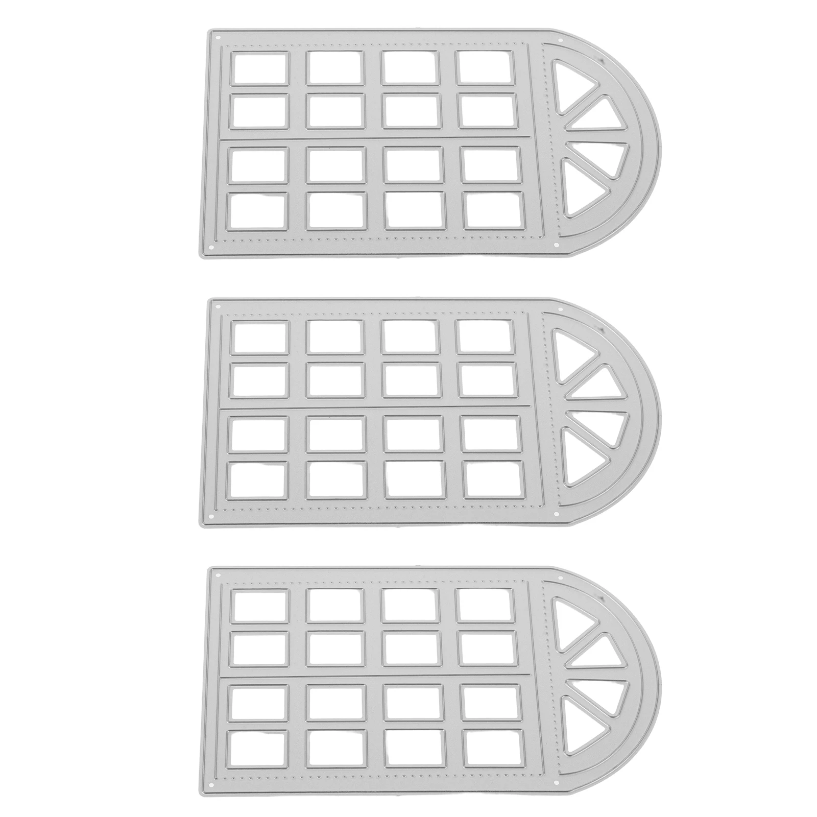 

3pcs Scrapbooking Card Making Carbon Steel Diy Background Die Cuts Compatible With Die Cutting Machines Rectangle Frame