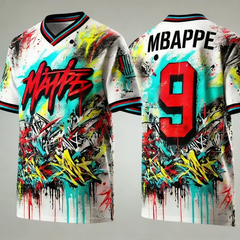 

Футбольная форма для пляжного сёрфинга 2026: Новая специальная серия, футболка Мбаппе №9, тренировочная форма, дышащая футболка оверсайз