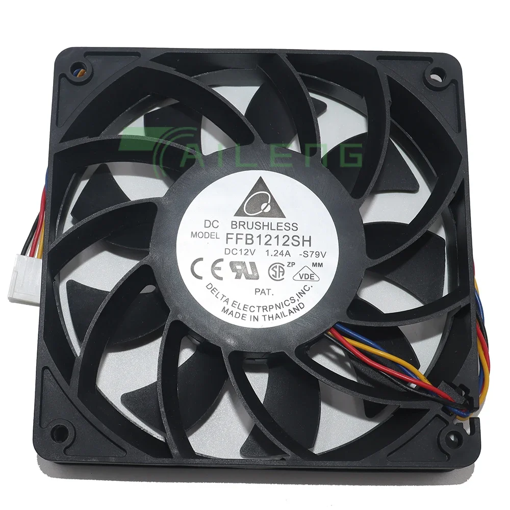 New for Delta FFB1212SH 12V 1.24A 12025 12CM violent high speed high air volume chassis cooling fan