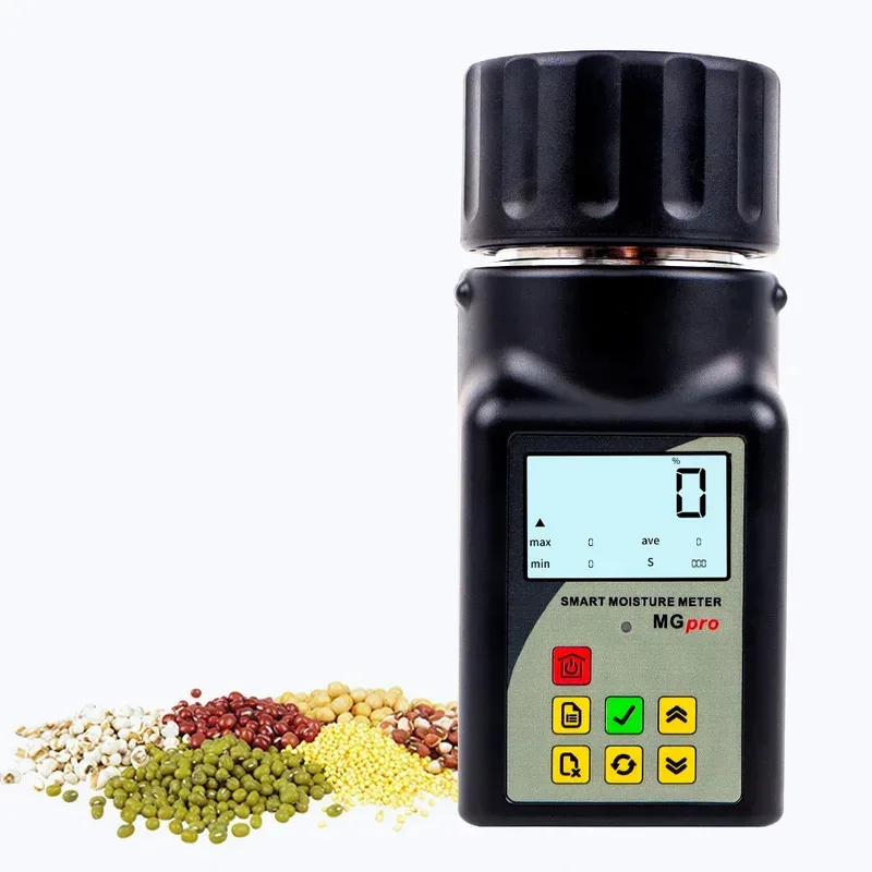 

MG-pro Smart Grain Moisture Meter for 25 Types of Corn, Rice, Wheat, Peanut, Coffee, Grain Seeds, Pea Hygrometer, Moisture Teste