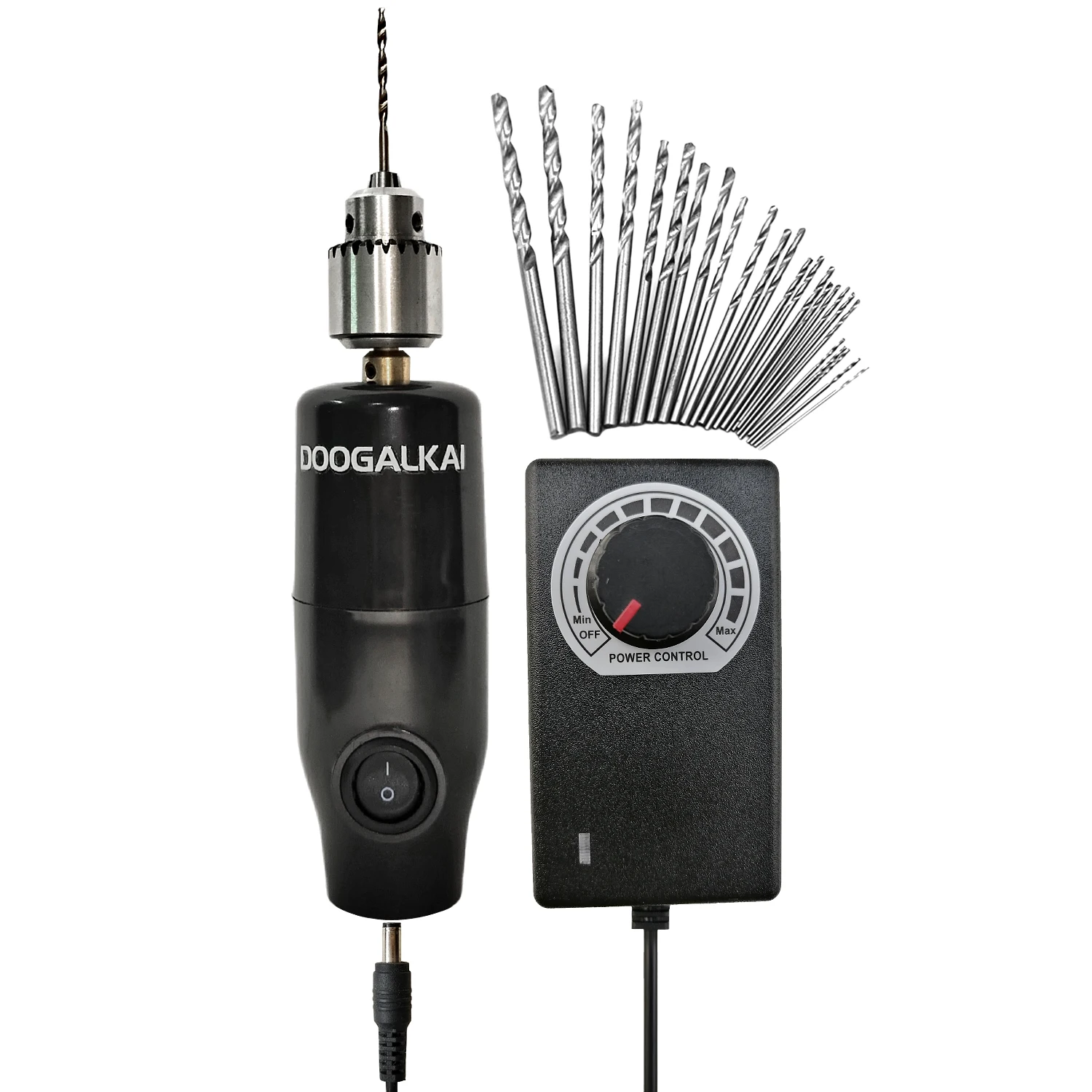 

Mini Adjustable Speed Electric Drilling Grinding Polisher Kit With 25PCS Drill Bit,For Repair DIY Precision Micro Operation