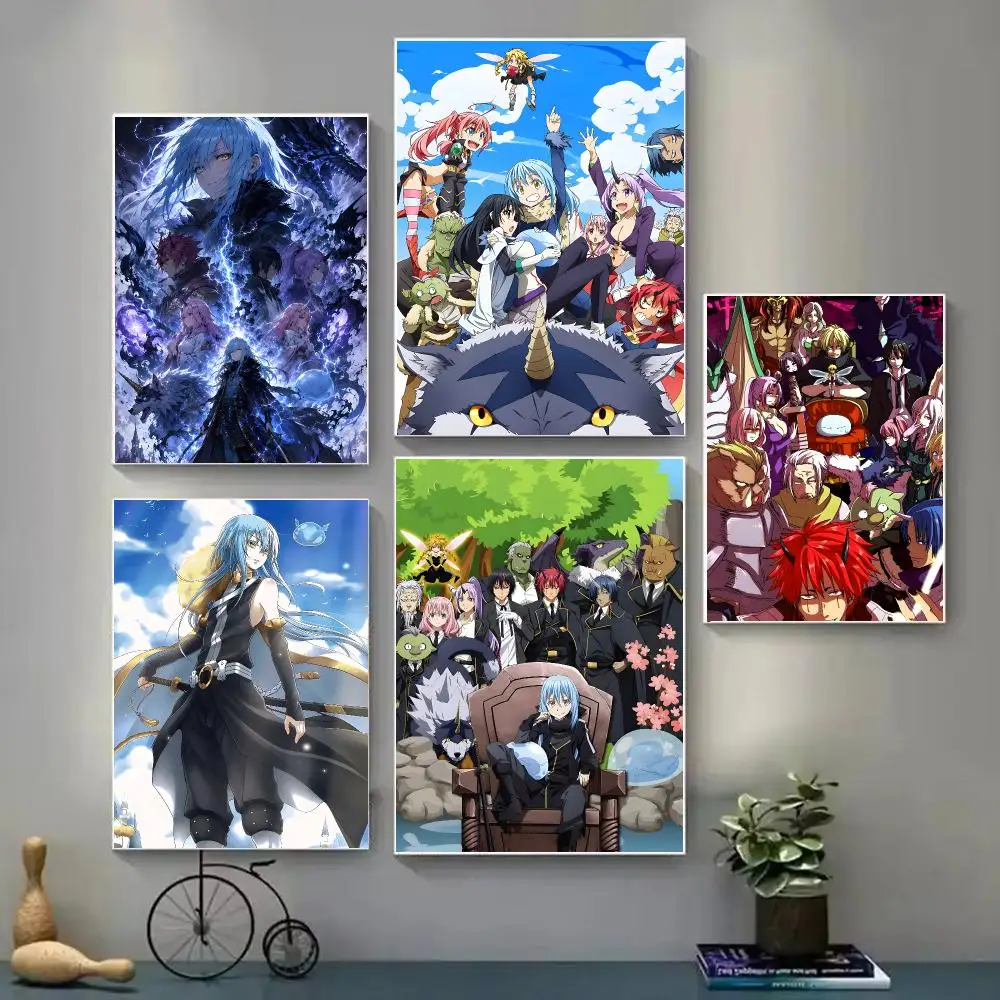 Anime That Time I Got Reincarnated As A Slime Poster Poster Art With Prints Home Bedroom Living Room Decoration Gift