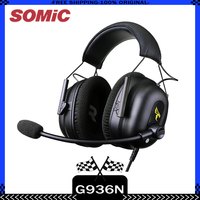 Somic G936N Headset USB Wired Earphones Lightweight Woven Earphone Portable Esports Gaming Headphones Customized Headphones Gift
