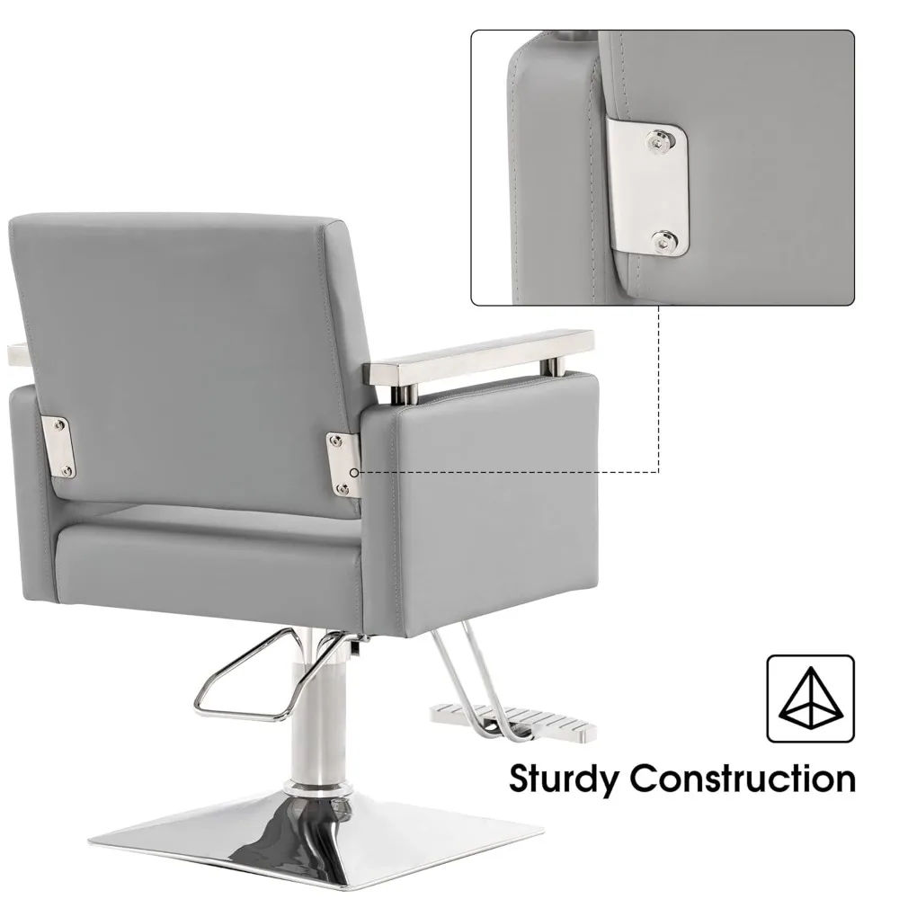 

Elegant Grey Hydraulic Barber Chair for Salon and Spa Professionals 8808