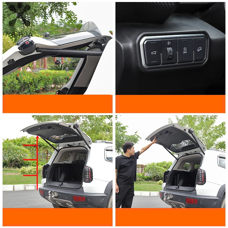 Car Power Trunk Opening Electric Suction Tailgate Intelligent Tail Gate Lift Strut For GWM Haval Dargo 2022 2023 One Kick