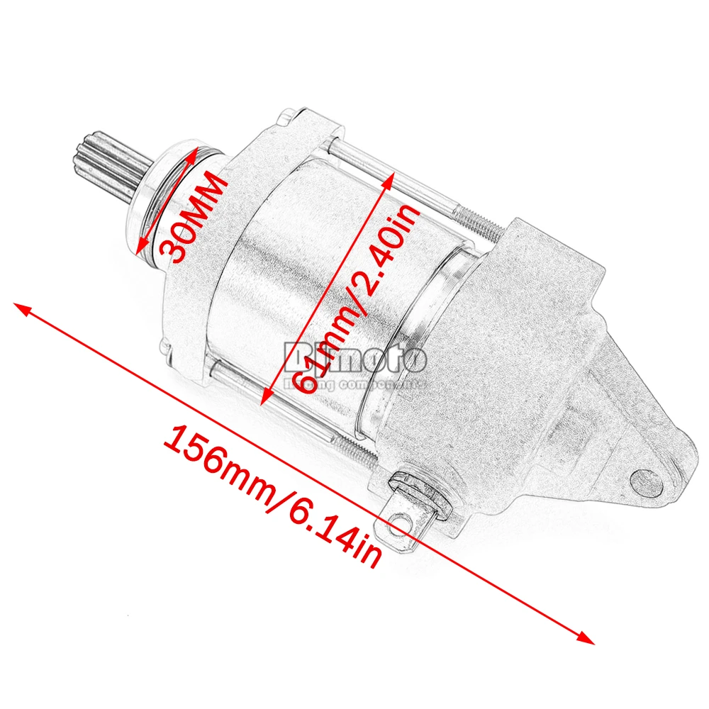 Elektrischer Anlasser für Yamaha WR450F WR 450 F 450F WR450 WR450F YZ450 YZ450FX 5TJ-81890-00 5TJ-81890-10 5TJ8189020 – Detail 8