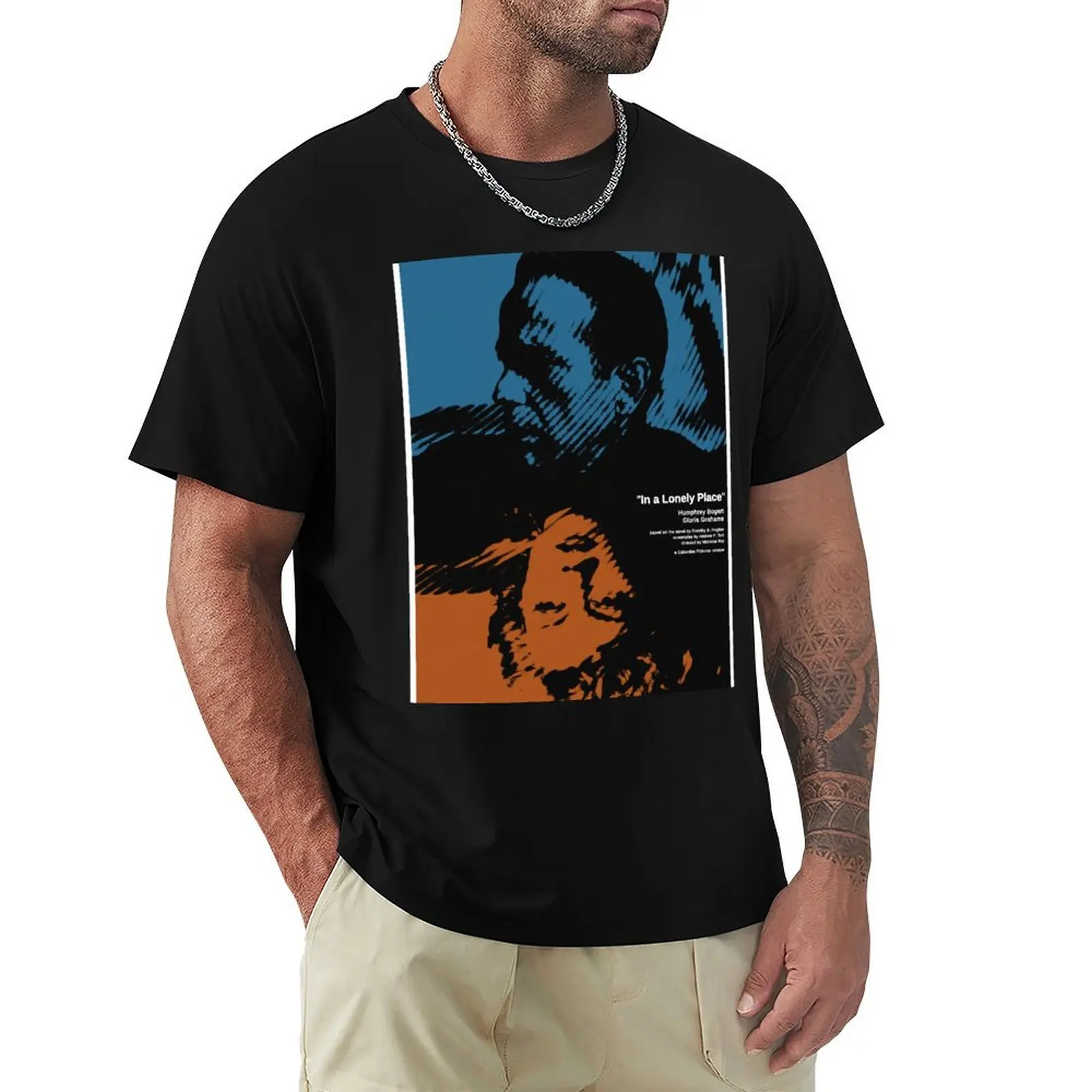 

In a Lonely Place (1950) - Movie poster design T-Shirt blanks kawaii clothes valentines boutique clothes shirts men