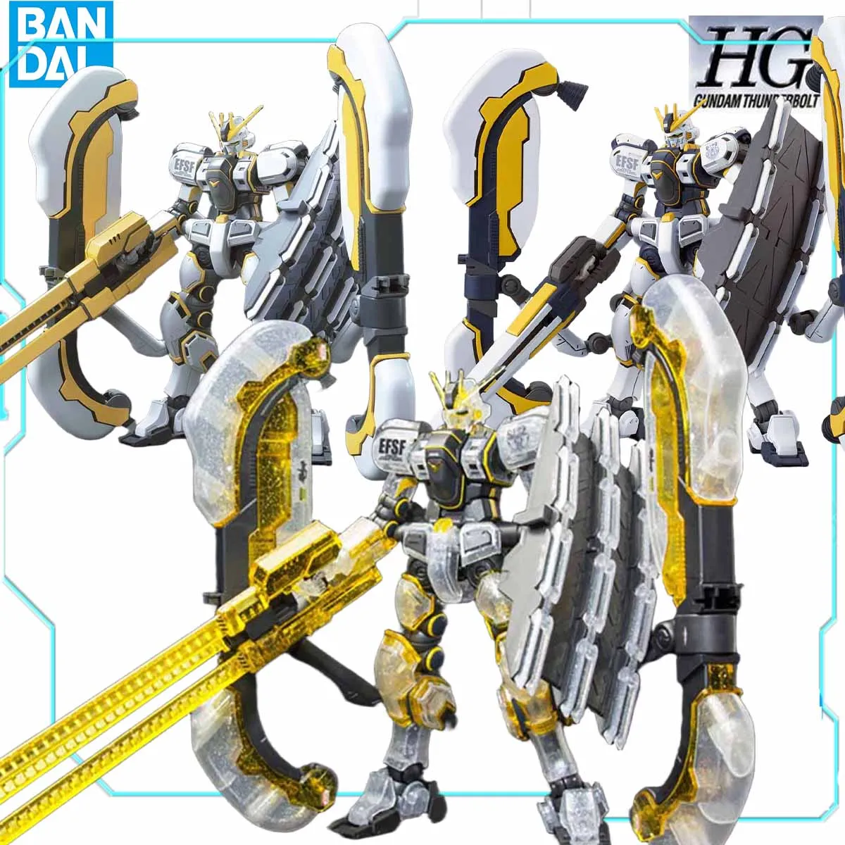 

Bandai Genuine Model Kit HG 1/144 GUNDAM ATLAS GUNDAMTHUNDERBOLT Anime Action Figures Assembly Model Collection Toy