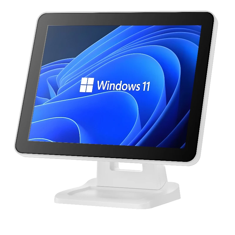 White 15 inch 1024 * 768 capacitive multi-touch touch screen POS touch screen display