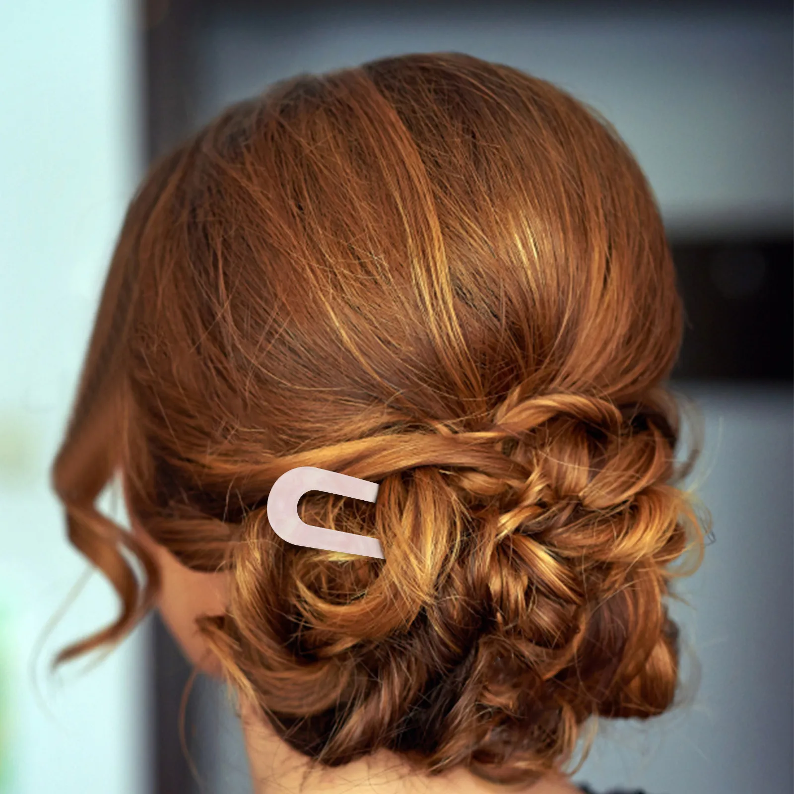 

2Pcs Fashionable Hair Combs Premium Material Glossy Finish for Wedding Bridal Party Banquet Daily Styling Hair Accessories Pink