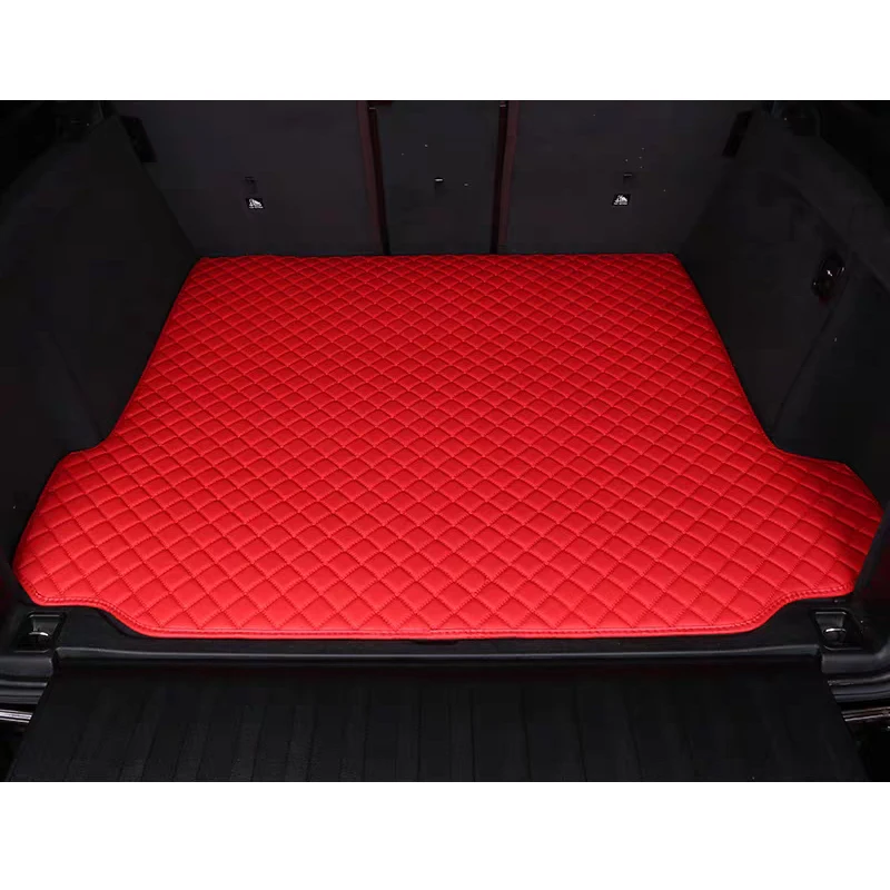 

5 Seat Durable Custom Made Leather Colorful Base Car Trunk Mat For 5 Seat Audi Q6 Auto Carpet Parts