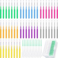 250 Pcs Interdental Brush for Braces Disposable Braces Flossers Dental Head Oral Hygiene Flosser Toothpick Soft Cleaning Tool
