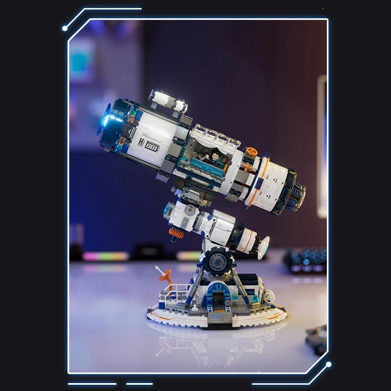 995 Stuks Technische Ruimte Telescoop Bouwstenen Stad Exploratie Telescoop Viewer MOC Bricks Educatief Speelgoed Voor Kinderen Gift