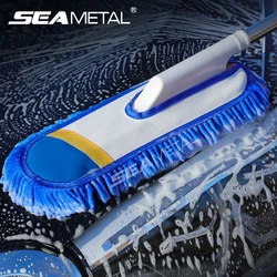 SEAMETAL Car Cleaning Brush Adjustable Super Absorbent Car Wash Brush Telescoping Long Handle Cleaning Mop Car Wash Accessories