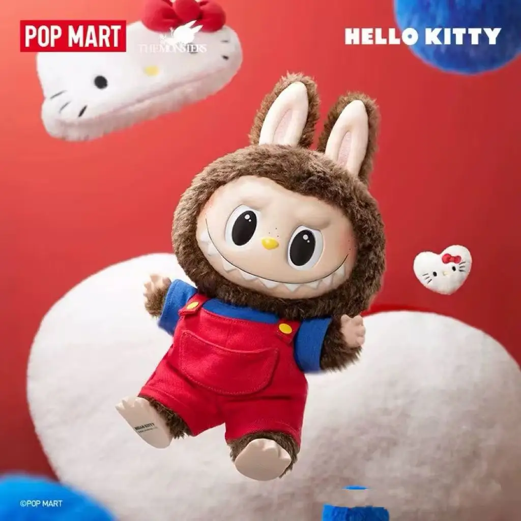 

POP MART Labubu the Monsters X Hello Kitty Vinyl Plush Doll Blind Box Cute Anime Ornament Mystery Series Collection Toy