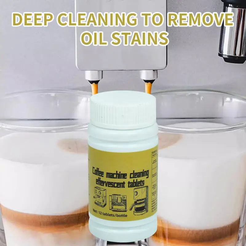 1 Bottle Coffee Machine Cleaning Tablet Effervescent Tablet Descaling Agent Household Machine Cleaning Product Kitchen Accessory