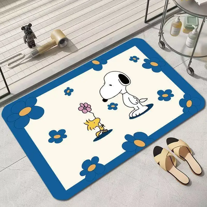 

Snoopy Home Carpet Bathroom Toilet Quick-drying Diatom Mud Foot Mat Bathroom Toilet Door Mat Non-slip and Wear-resistant