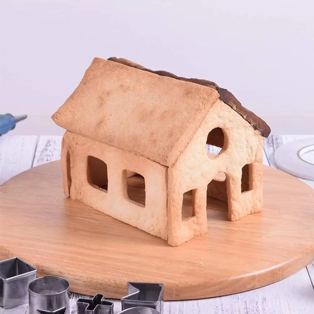 10Pcs 진저브레드 하우스 쿠키 커터 세트 3D 진저 - Cookie Cutter Set 리뷰 및 가격