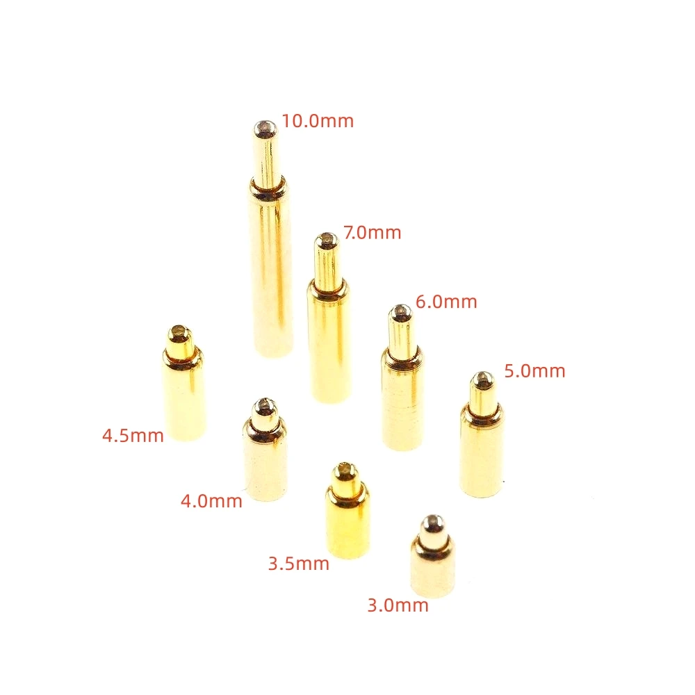 10 Pcs Miniature Spring Loaded Pogo Pin Connector Diameter 1.5 MM Height 3 3.5 4 4.5 5 5.5 6 6.5 7 8 9 10 SMD PCB Straight