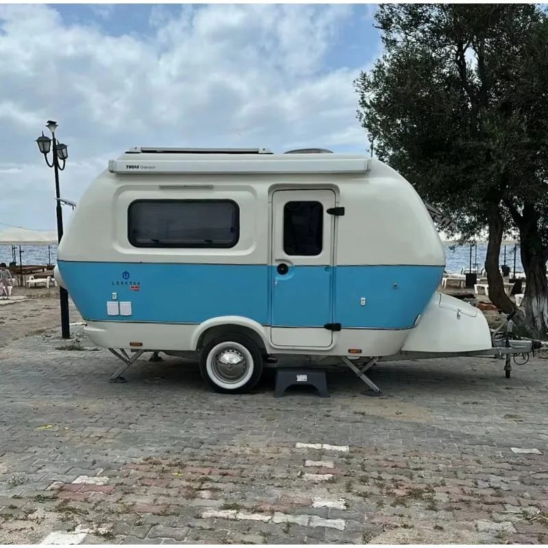 High Quality Aluminum BAREFOOT Teardrop Trailers Mini Camper Caravan Mobile Travel Home 4-6 Persons at Cheap Prices Customized