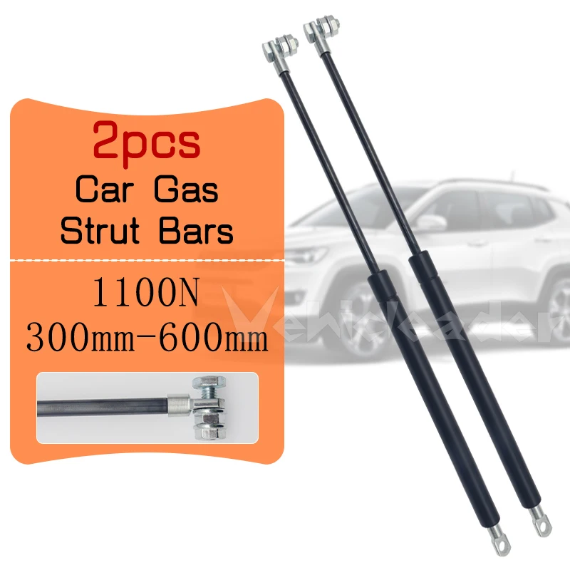 2pcs 1100N 300/350/400/450/500/550/600mm Car Gas Struts Spring Shocks Lift Supports RV Windows Storage Damper Camper Back Window