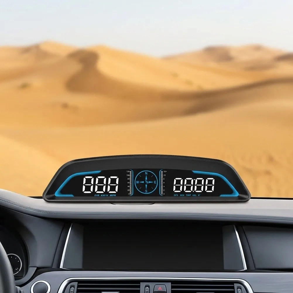 Automatic Brightness Adjustment Speedometer HUD Display HUD Display Overspeed Alarm Fatigue Reminder Dual-Core Processor