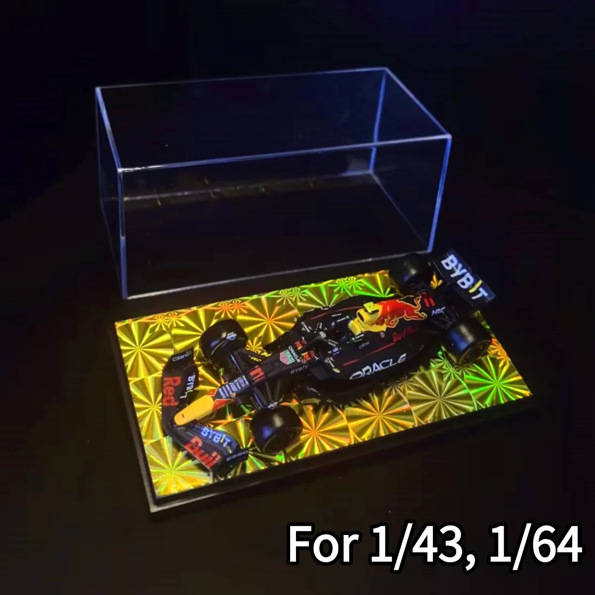 スケール1:43、1:64、1:87のトミカ、ブラーゴ、スパーク、ミニチャンプス、F1カーモデル、フォーミュラ1ミニチュア玩具用アクリルディスプレイケースボックス