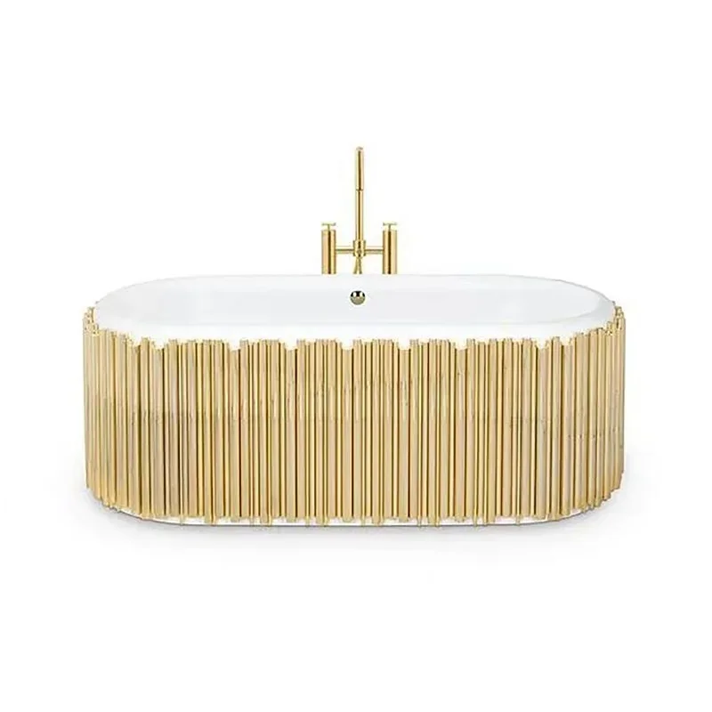 Symphony Series 34 Stainless Steel Bathtub Hotel Mansion Bath Basin