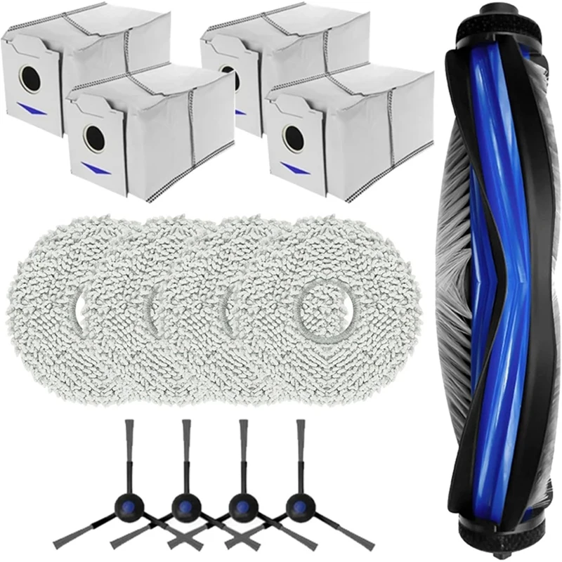 WISH For Ecovacs DEEBOT N30, N30 Pro Omni Robot Vacuum Cleaner Mian Side Brush Mop Cloth Dust Bags Replacement Parts