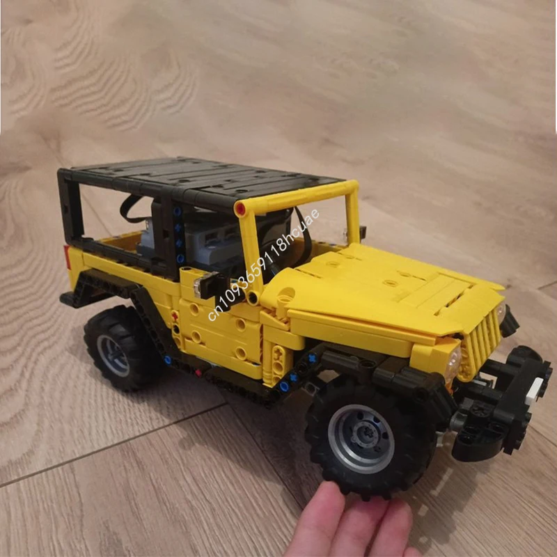 818 stücke MOC Jeep Wrangleres Technik Bausteine Erwachsene kollektor kinder Modell Bau DIY Montieren Weihnachten spielzeug Geschenk