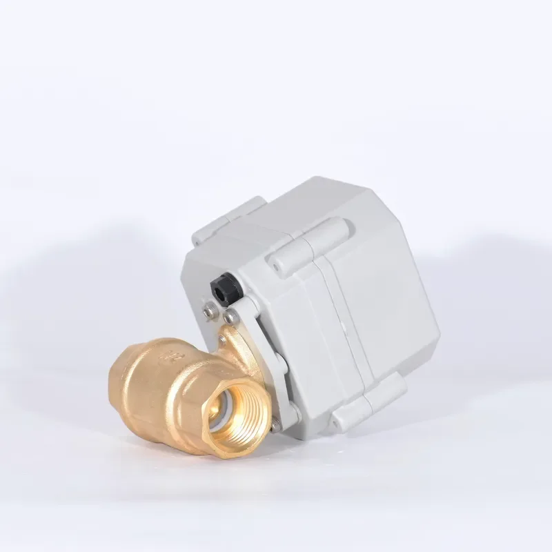 DN15 Brass 2 Port Electric Valve 4-20mA Proportional Control 5 Wire Modulated Flow Control Device For Water System