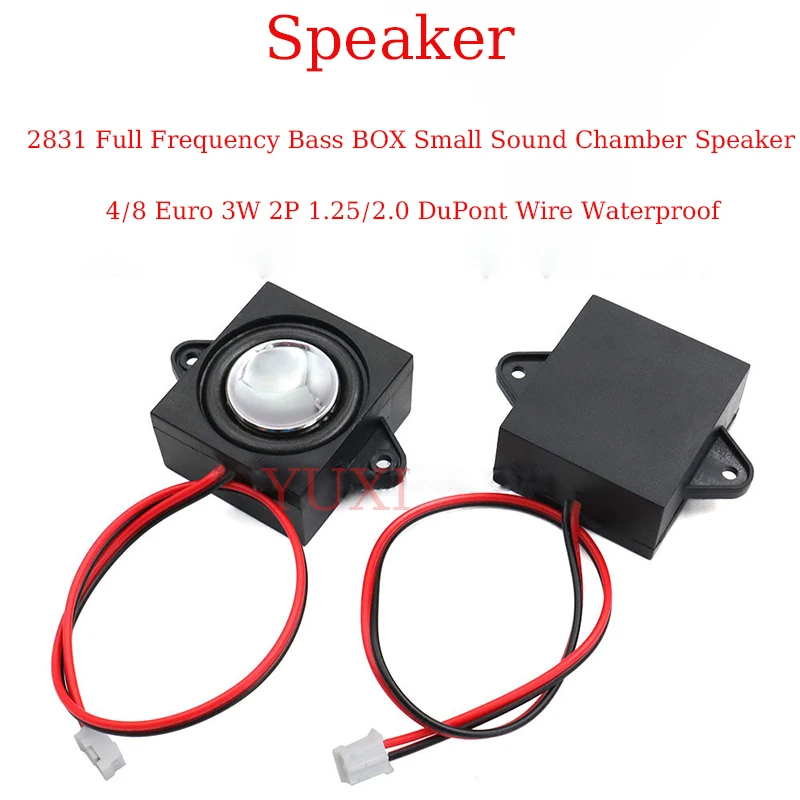 

YUXI 1PCS 2831 Speaker For 4/8Ohm 3W Full Range Cavity Sound Speaker BOX Advertising Machine High Fidelity Speaker Accessories