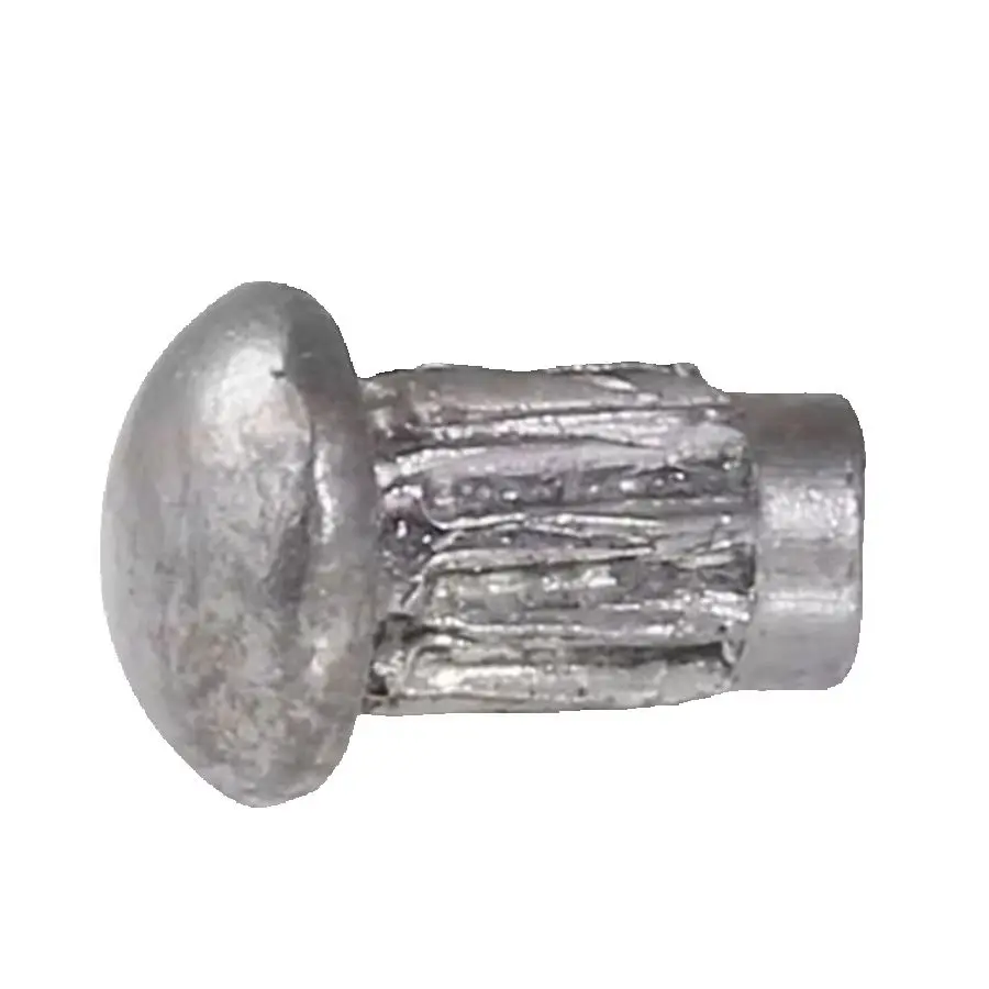1000Pcs GB827 M3 Aluminum Knurled Shank Solid Rivets, Round Button Head Nameplate Rivets for Label Fixing Hardware