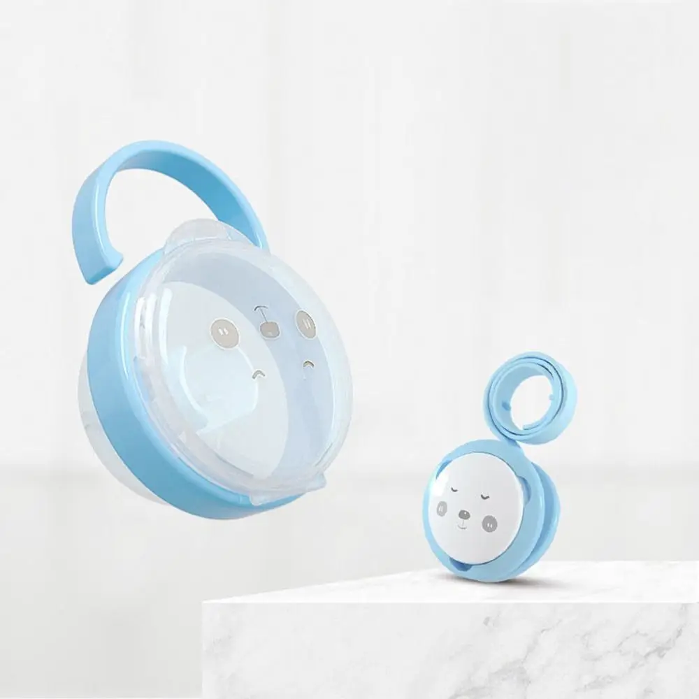 Cute Nipple Case Panda Pacifier Storage Box Plastic Silicone Baby Pacifier Clip Baby Pacifier Box Nipple Holder Box Molar Chain
