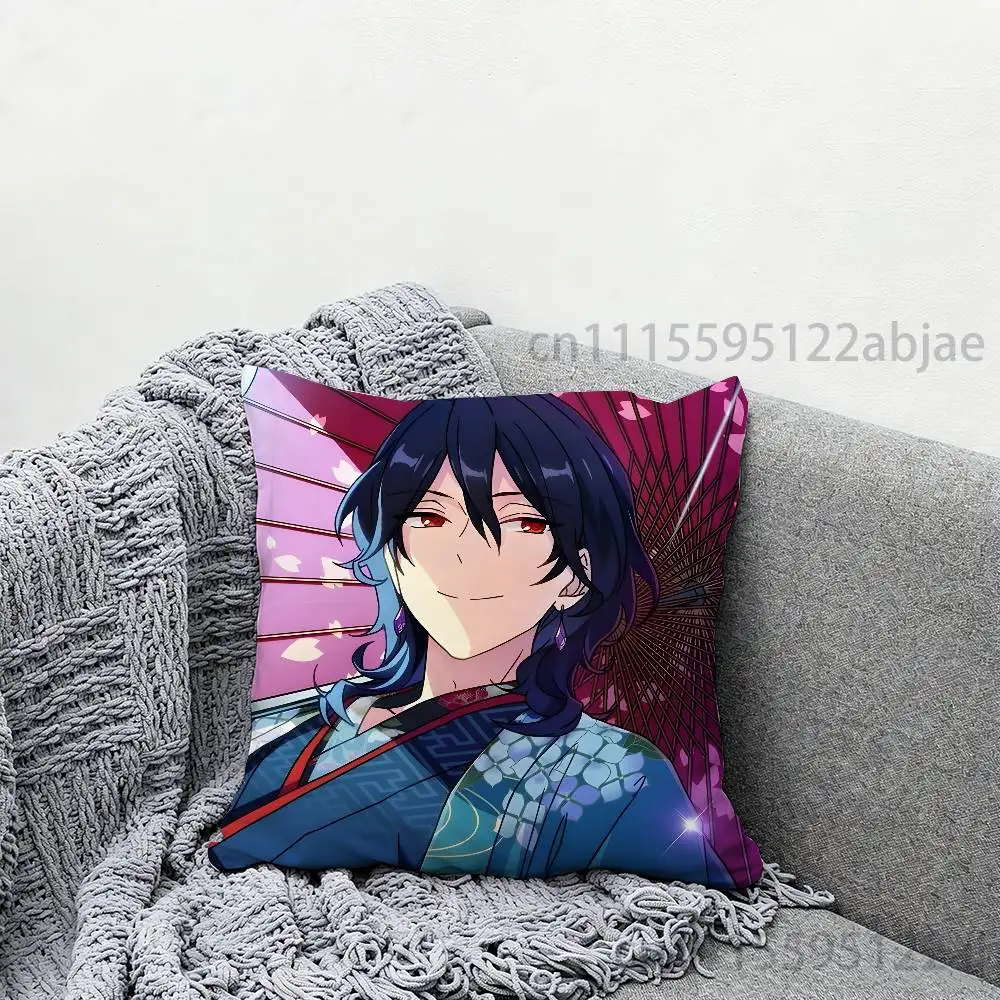 Rei S-Sakuma E-Ensemble Stars Throw Pillow Case 50x50cm DIY Square Pillowcase Square Office Cushion Cover