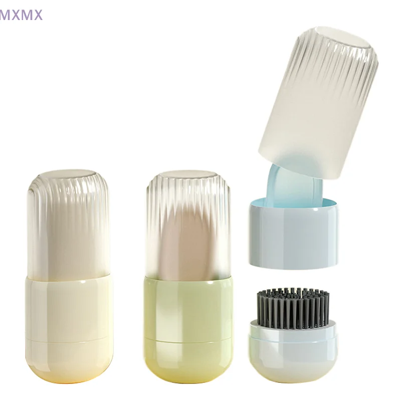 

Travel Soap Case, Leakproof Soap Box, Portable Bar Of Soap Holder With 2 In 1 Soap Dish And Brush For Traveling, Camping, Hike