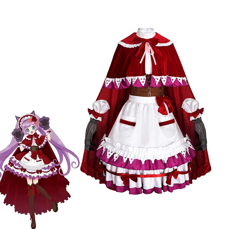 

Manaka Laala Cosplay Costume Game Pripara Role Play Uniform Halloween Christmas Carnival Dressing For Women