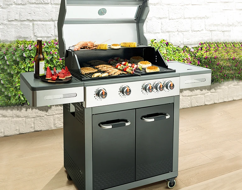 

Gas BBQ Oven Outdoor Courtyard Smoke-Free Barbecue Grill Household Charcoal Large Gas Oven