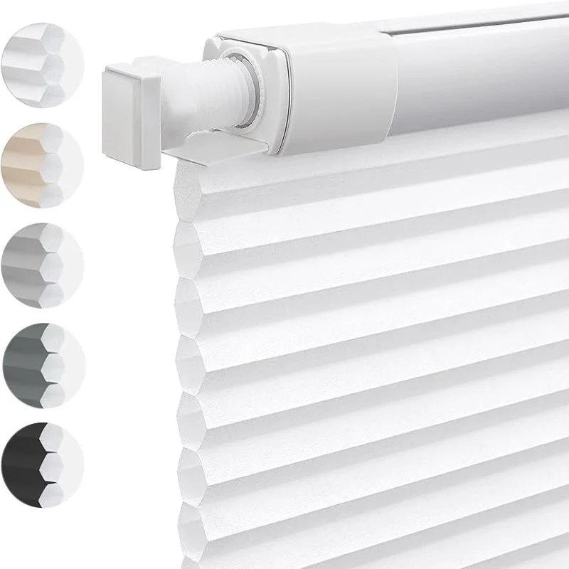 Hot Selling Filter Custom Size Punch-Free Cordless Top Down Bottom Up Cellular Honeycomb Blinds For Windows