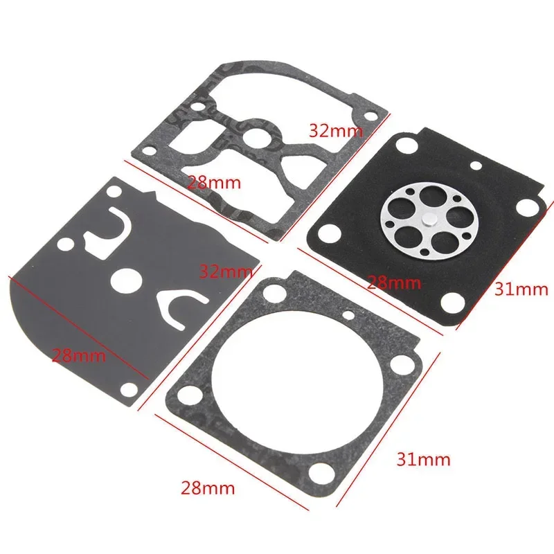 Grass Trimmer Carburetor Rebuild Kit For ZAMA RB-100 STIHL HS45 FS55 FS38 BG45 Carburetor Diaphragm Gasket Primer Bulb Repair