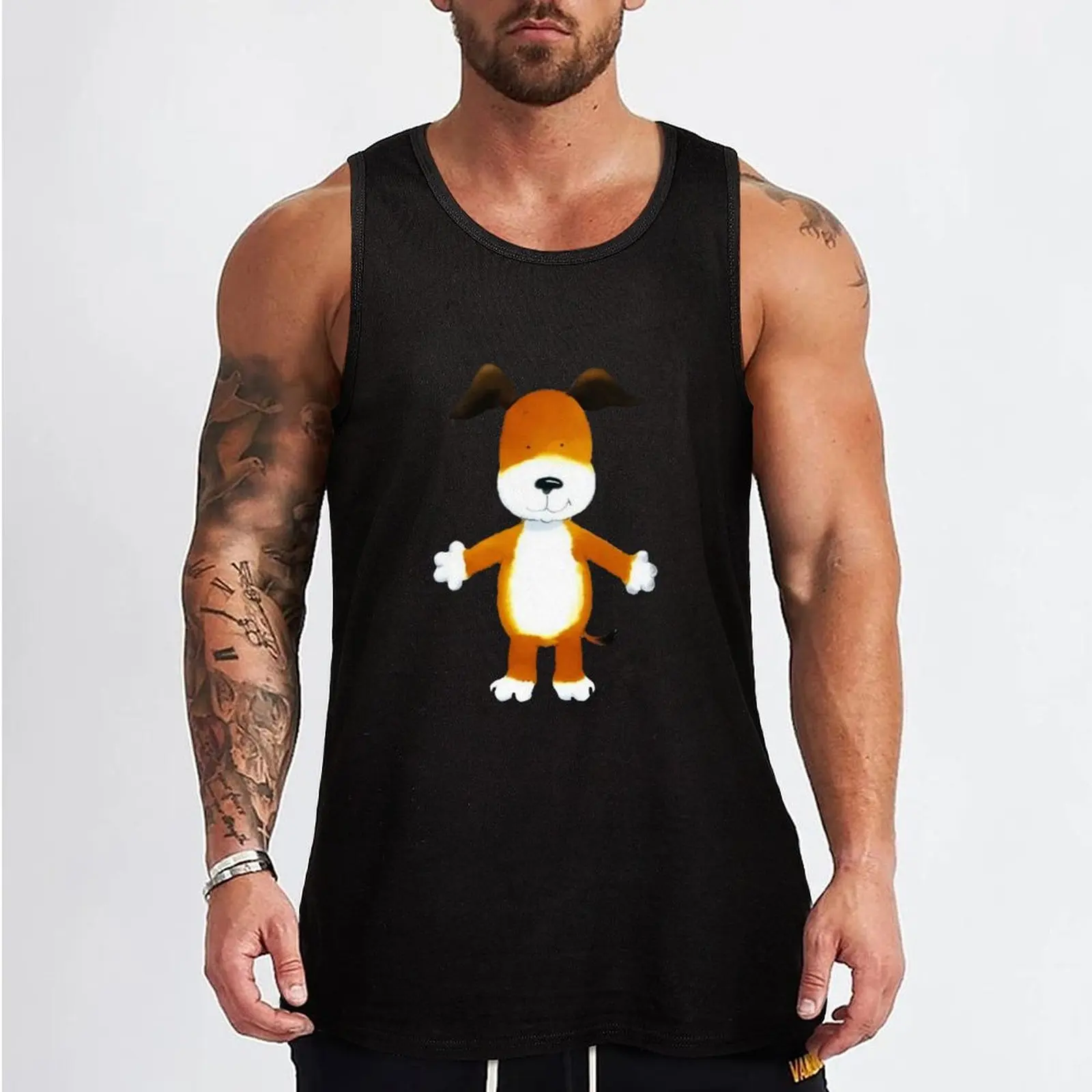 Kipper the dog Tank Top Men's summer t-shirt Men's gym t-shirts