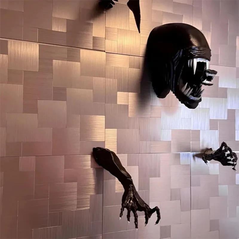 Новый-гигантский Xenomorphhead Xenomoprh настенное искусство ксеноморфная маска Facehugger маска вешалка для полотенец крючки