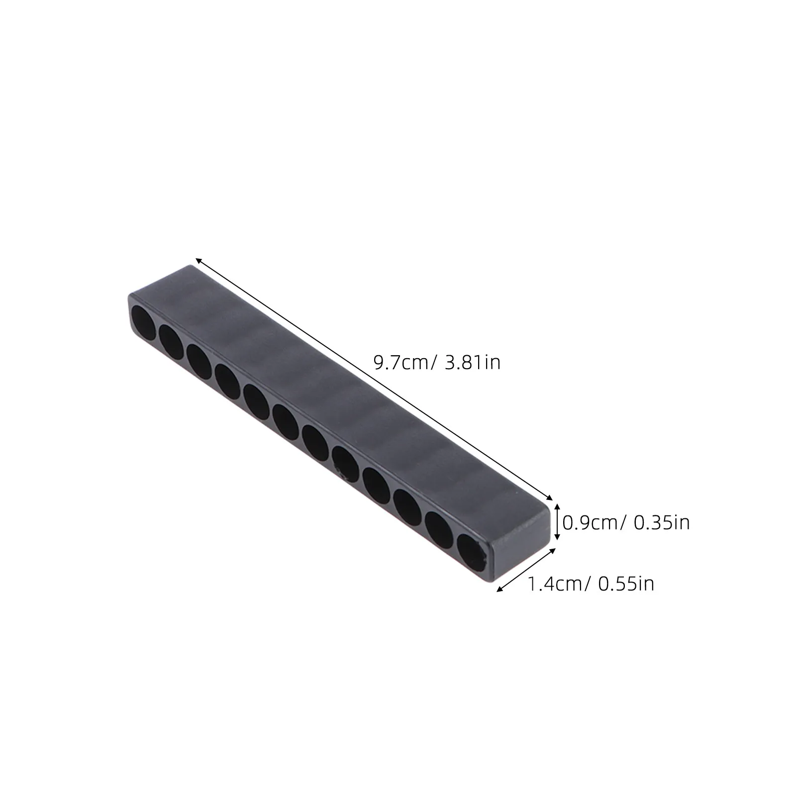 10Pcs 12-Hole Soft Plastic Screwdriver Bit Storage Holder Fits 6.35mm Standard Hex Bits Easy Insertion Protection Organizer