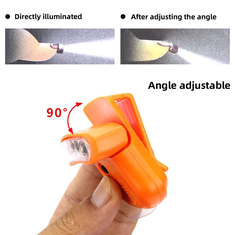 Clip-on 5 levou luz noturna para acampamento, pesca, camping, trabalho, cap, ótimo para atividades ao ar livre