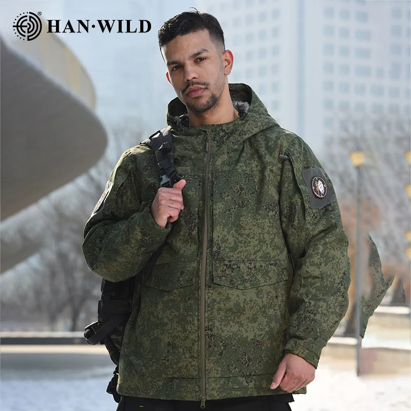 Heat Reflective Combat Jackets Hooded Man Thermal Jacket Combat Parka Warm Tactical Coats Hunting Clothing Winter